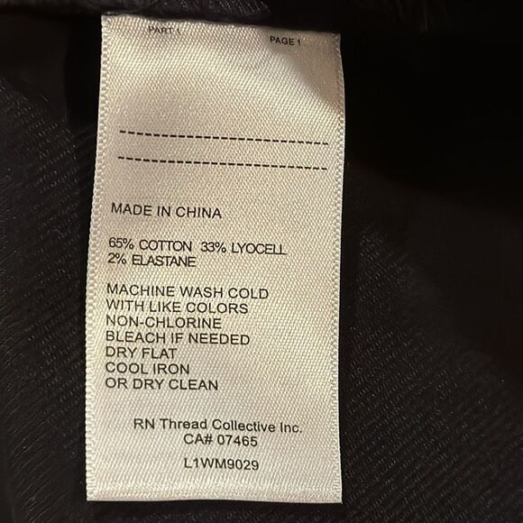 NWT Laundry by Shelli Segal straight leg, cuffed hem black pants.  Size 8 - Picture 7 of 9